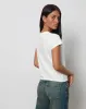 Clio Baggy Tee in Ivory sold by Motel Rocks
