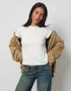 Clio Baggy Tee in Ivory sold by Motel Rocks