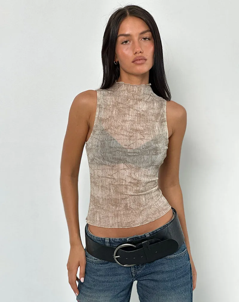 Hiraya Top in Light Brown sold by Motel Rocks product image thumbnail 5