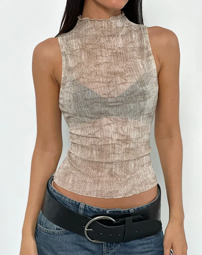 Hiraya Top in Light Brown sold by Motel Rocks product image thumbnail 2