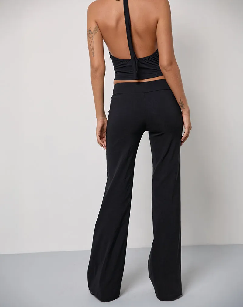 Falita Tailored Trouser in Black sold by Motel Rocks product image thumbnail 3