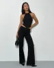 Falita Tailored Trouser in Black sold by Motel Rocks