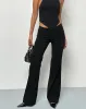 Falita Tailored Trouser in Black sold by Motel Rocks