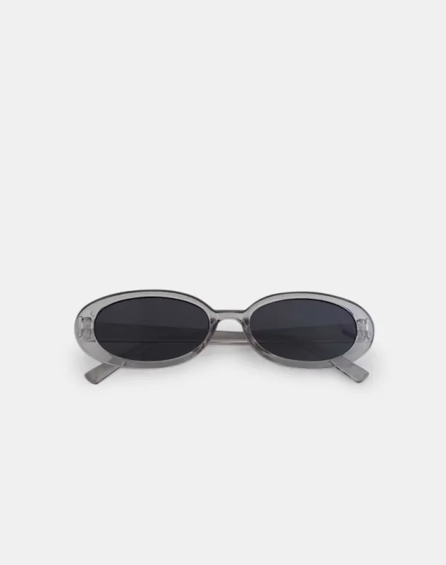 Silveta Sunglasses in Opaque Silver made by Motel Rocks