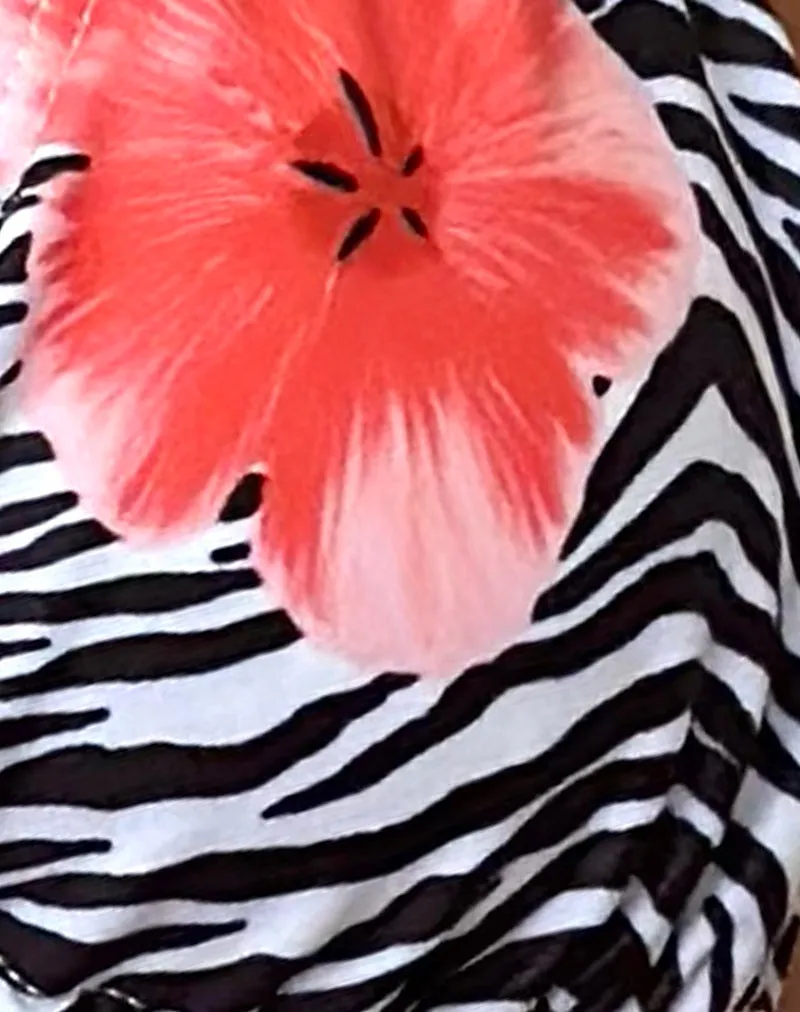 Pami Bikini Top in Floral Zebra sold by Motel Rocks product image thumbnail 5