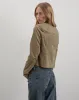 Mandy Jacket in Faux Suede Walnut sold by Motel Rocks