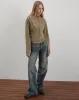 Mandy Jacket in Faux Suede Walnut sold by Motel Rocks
