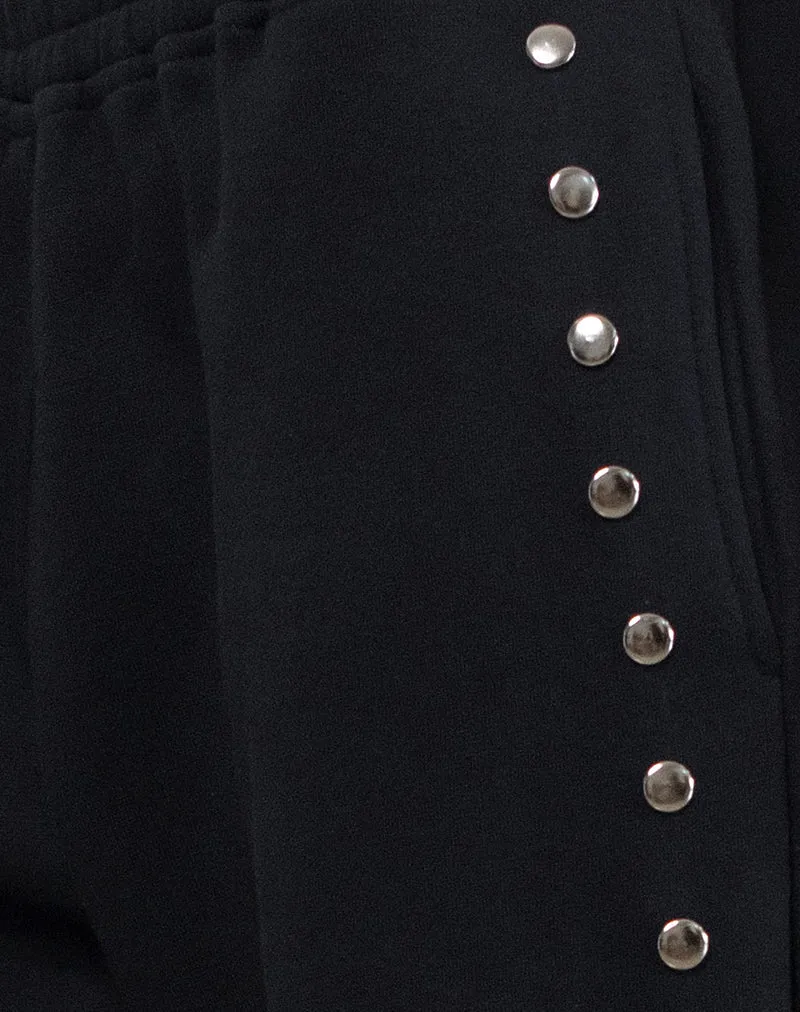 Lark Loose Fit Joggers in Black with Studs sold by Motel Rocks product image thumbnail 5