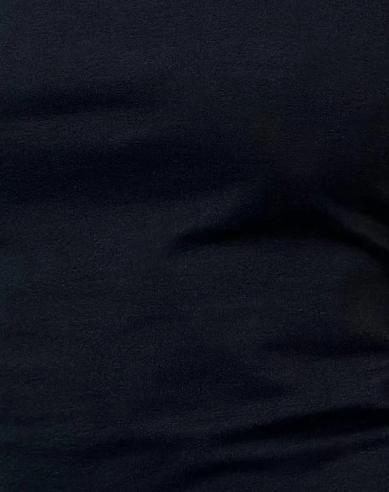 Solani Top in Black with Bambi Animal Binding sold by Motel Rocks product image thumbnail 5