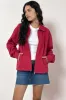 Vita Bomber Jacket in Adrenaline Red sold by Motel Rocks