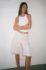 Low Rise Skater Short in Off White sold by Motel Rocks