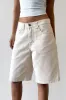 Low Rise Skater Short in Off White sold by Motel Rocks