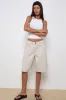 Low Rise Skater Short in Off White sold by Motel Rocks
