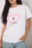 Oversize Basic Tee in White with Aries Motel Pet Print sold by Motel Rocks