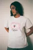 Oversize Basic Tee in White with Aries Motel Pet Print sold by Motel Rocks