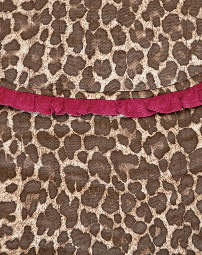 Laptop Bag in Leopard Print with Red Frill sold by Motel Rocks product image thumbnail 3