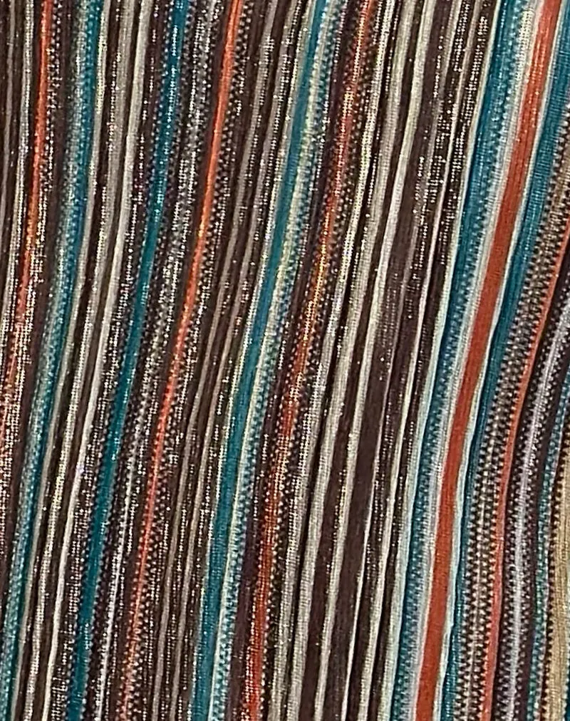 Cheria Mini Dress in Shimmer Plisse Blue Brown sold by Motel Rocks product image thumbnail 5