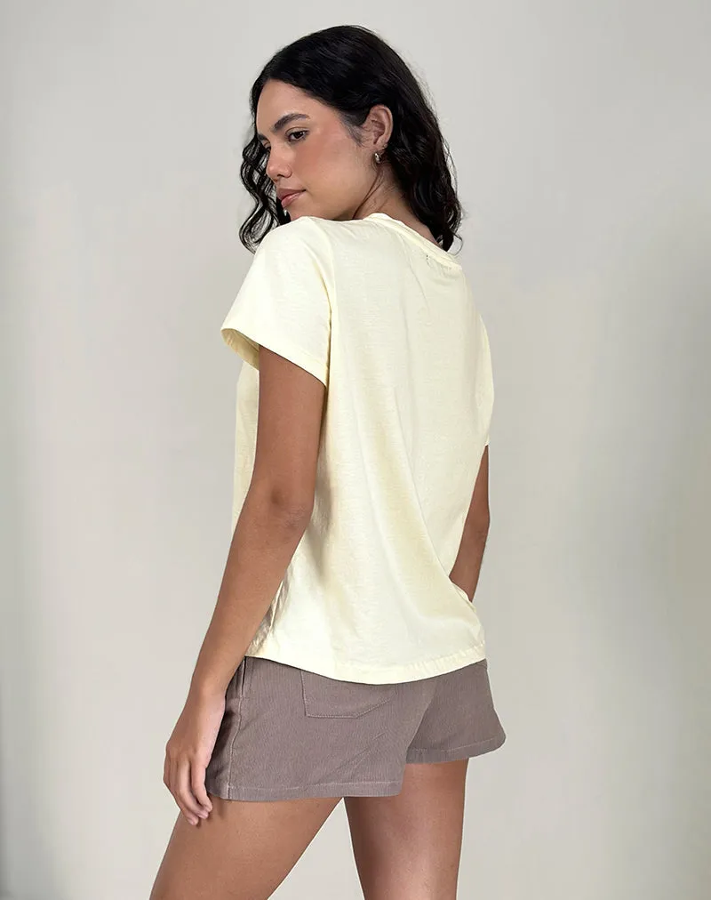 Saki Tee in Buttermilk Healing Stone Horoscope Print sold by Motel Rocks product image thumbnail 3