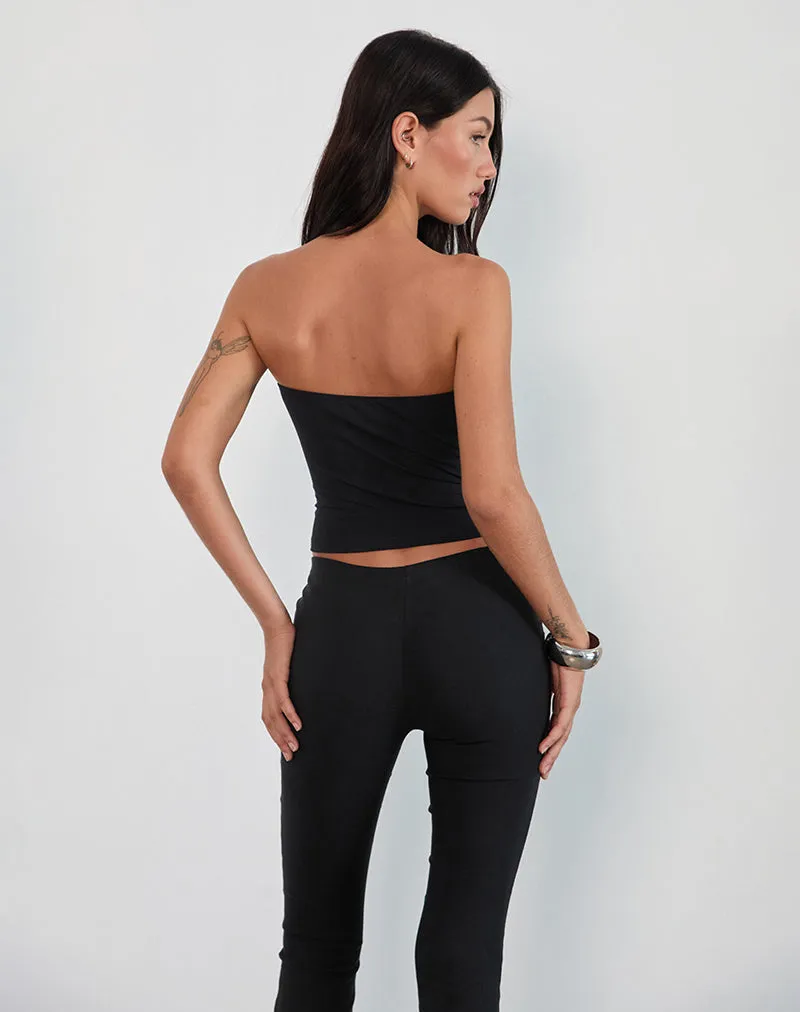 Brea Hardware Butterfly Top in Rayon Jersey Black sold by Motel Rocks product image thumbnail 5