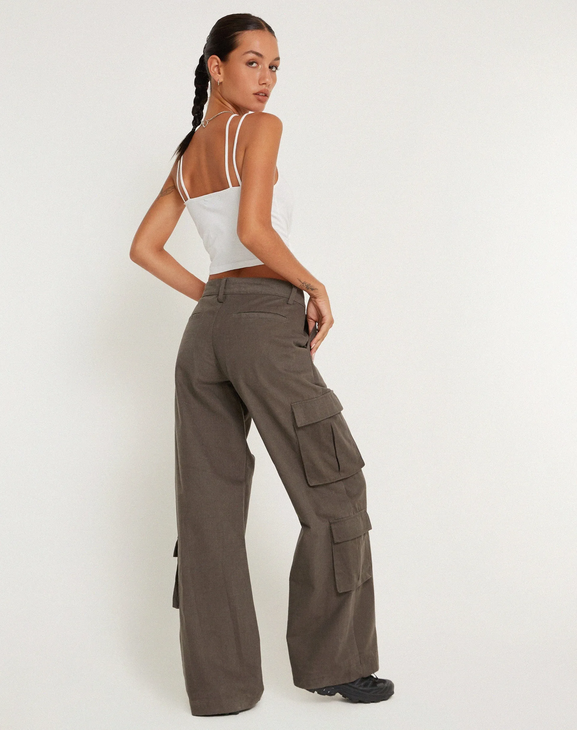 Xylia Crop Top in Lycra White sold by Motel Rocks product image thumbnail 5