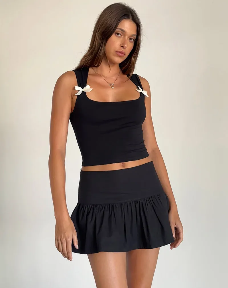 Raffita Skirt in Black sold by Motel Rocks product image thumbnail 2
