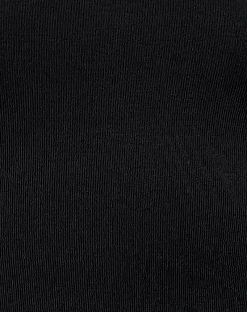 Veira Daisy Applique Top in Black sold by Motel Rocks product image thumbnail 5