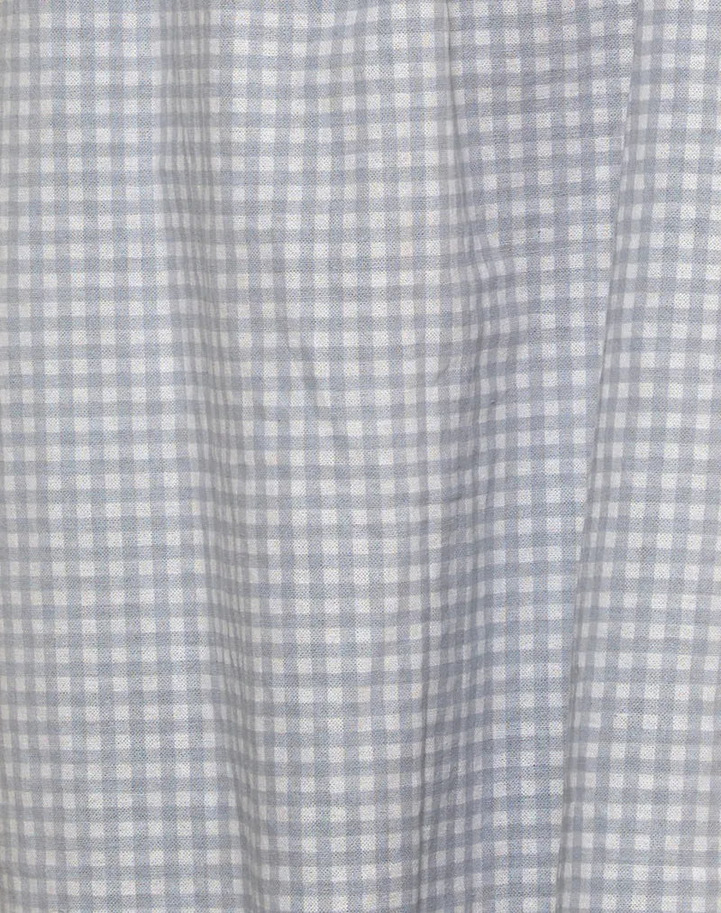 Kamalani Dress in Mini Gingham Blue and Grey sold by Motel Rocks product image thumbnail 5