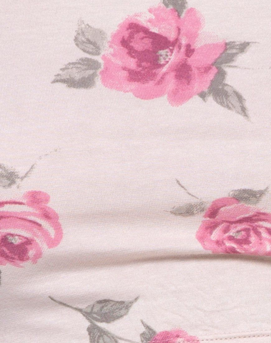 Chapslee Crop Top in Rose Blossom sold by Motel Rocks product image thumbnail 5