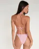 Pami Bikini Top in Pink and Blue Watercolour Flower sold by Motel Rocks