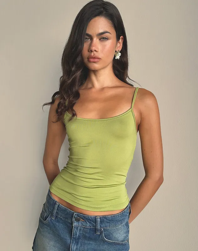Xter Layered Top in Khaki Green | Parallel