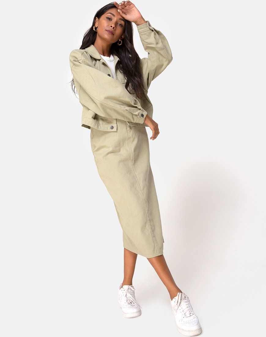 Noma Jacket in Sage sold by Motel Rocks product image thumbnail 4