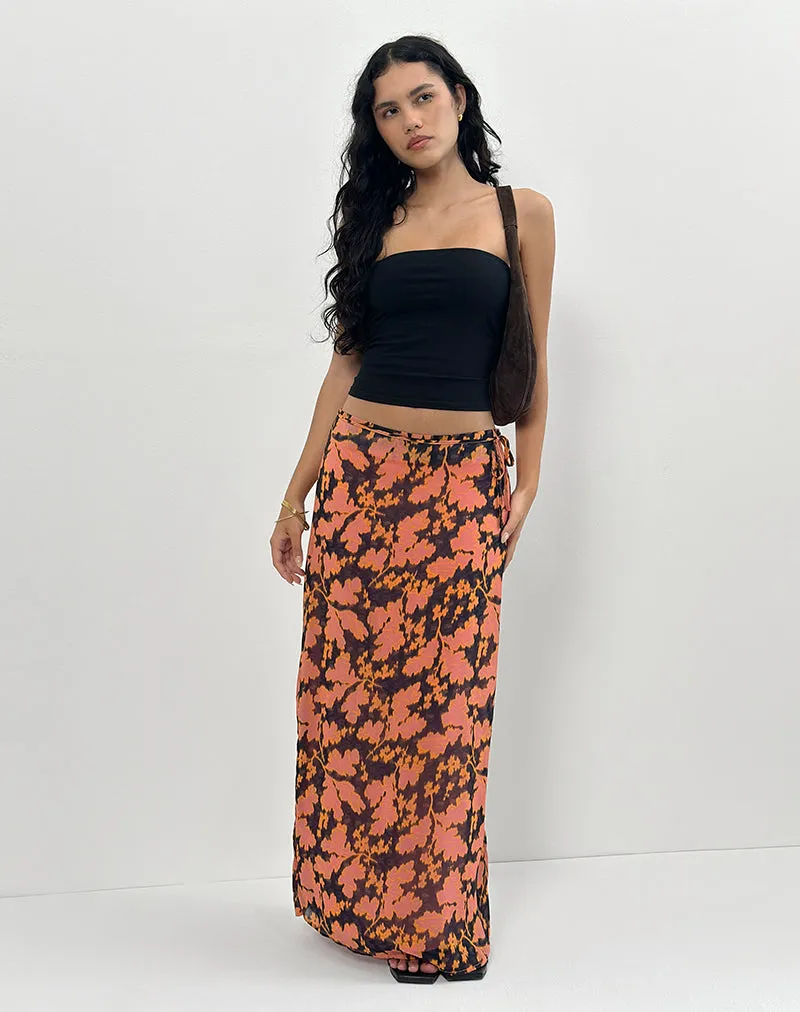 Jezza Slip Maxi Skirt in Furnishing Floral sold by Motel Rocks
