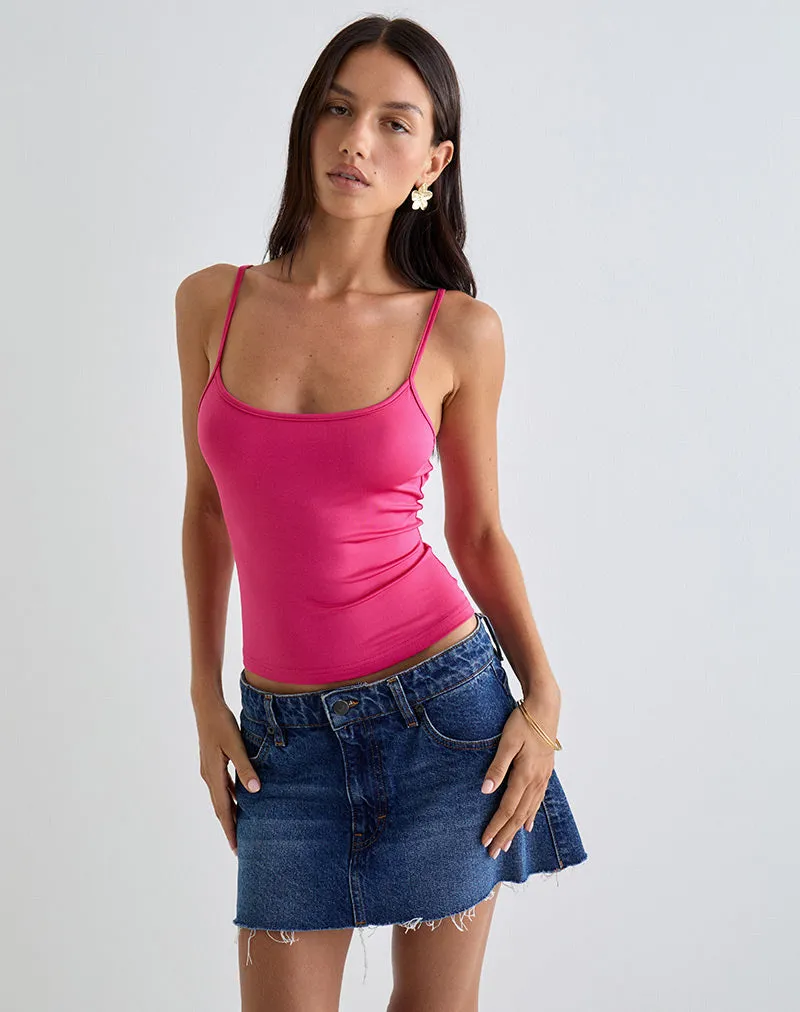 Jasila Vest Top in Hot Pink sold by Motel Rocks product image thumbnail 2