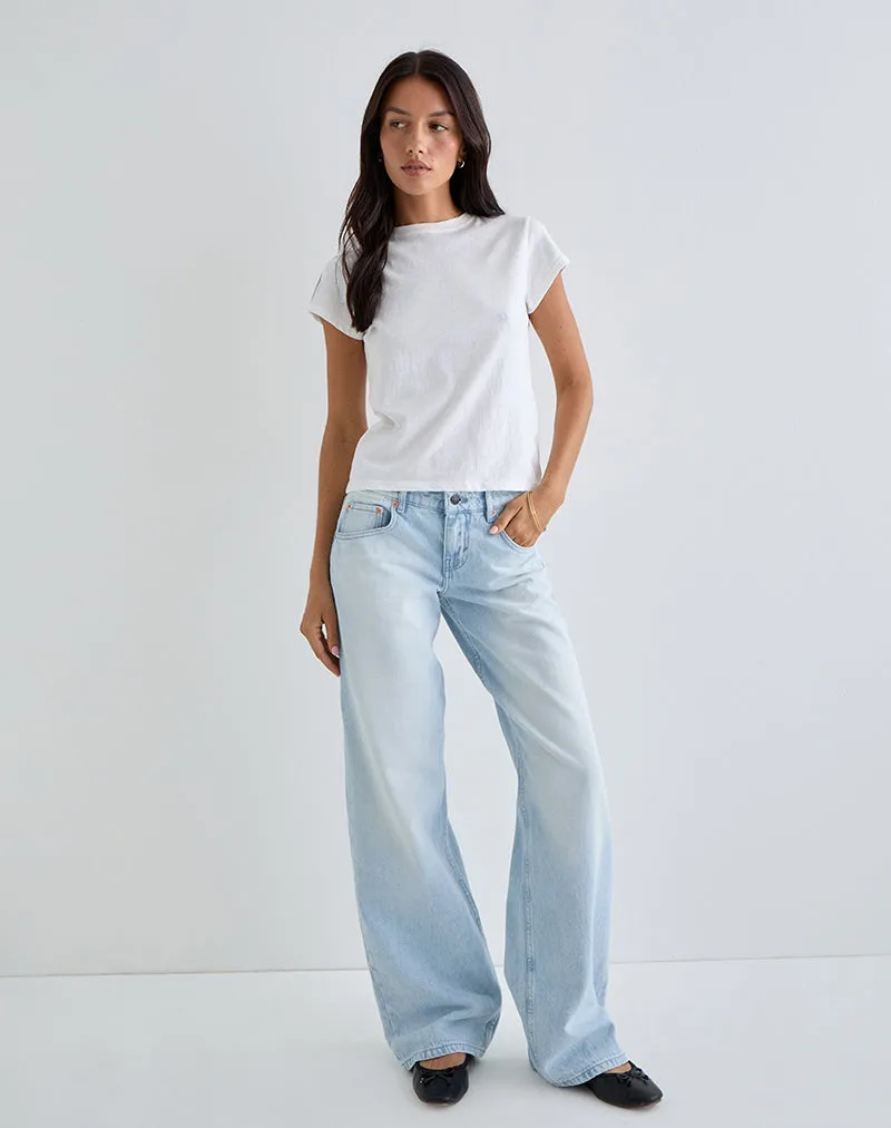 Low Rise Parallel Jeans in Icy Blue sold by Motel Rocks product image thumbnail 2