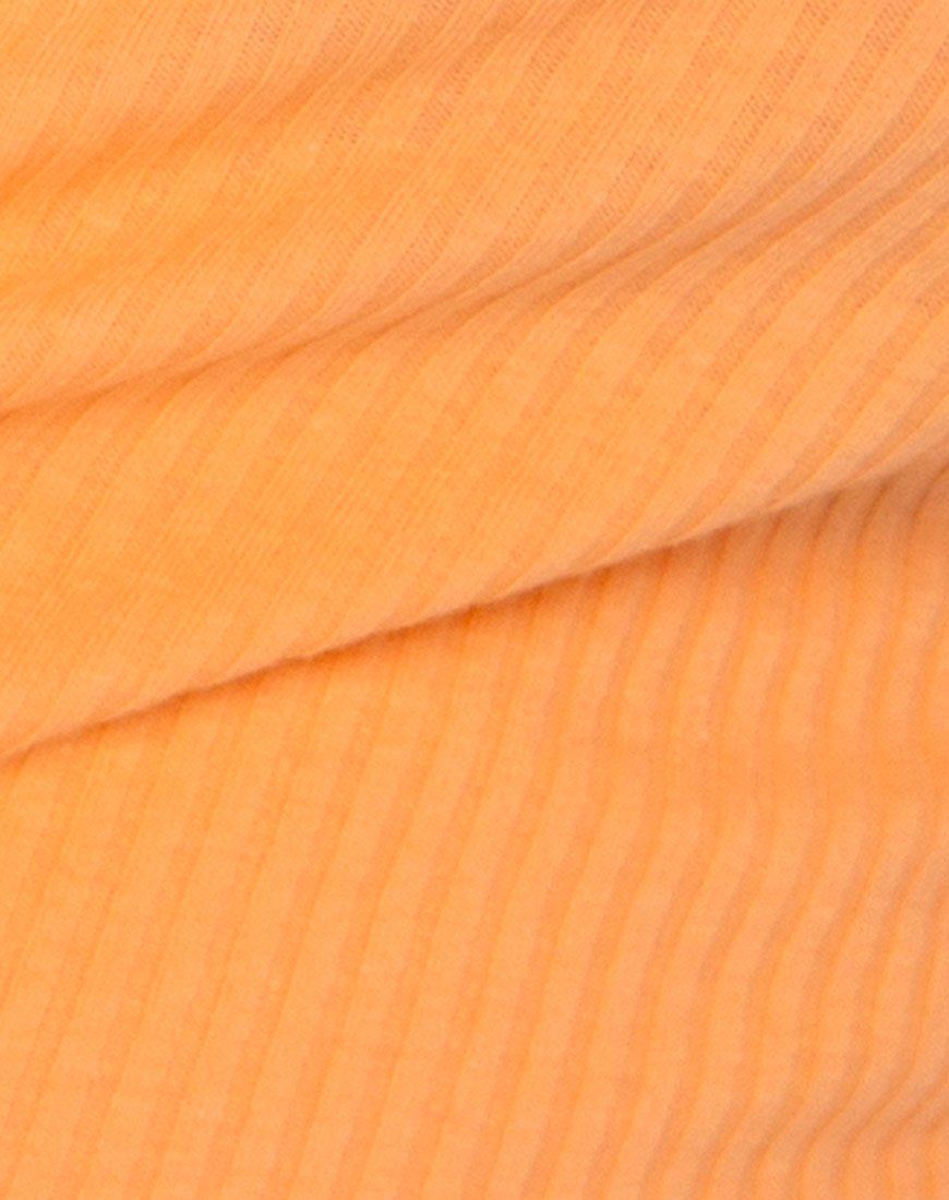 Bria Top in Rib Cantaloupe sold by Motel Rocks product image thumbnail 5