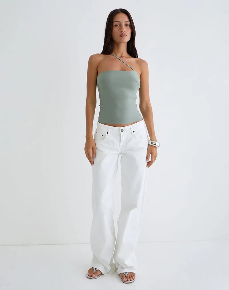 Kacya Asymmetric Top in Grey sold by Motel Rocks product image thumbnail 4