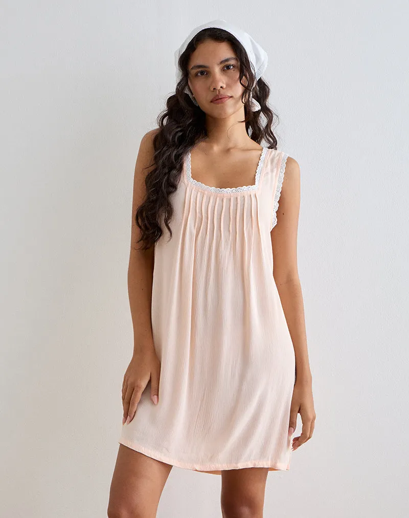 Musta Sleeveless Mini Dress in Scallop Shell sold by Motel Rocks product image thumbnail 3
