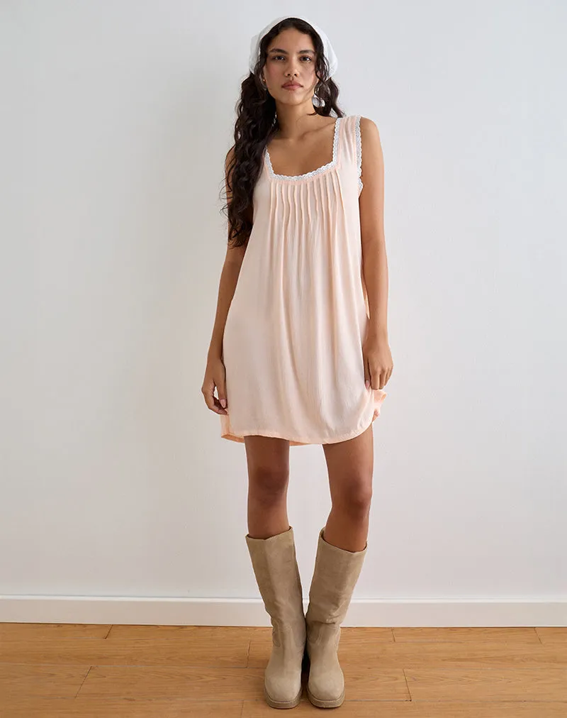Musta Sleeveless Mini Dress in Scallop Shell sold by Motel Rocks product image thumbnail 2