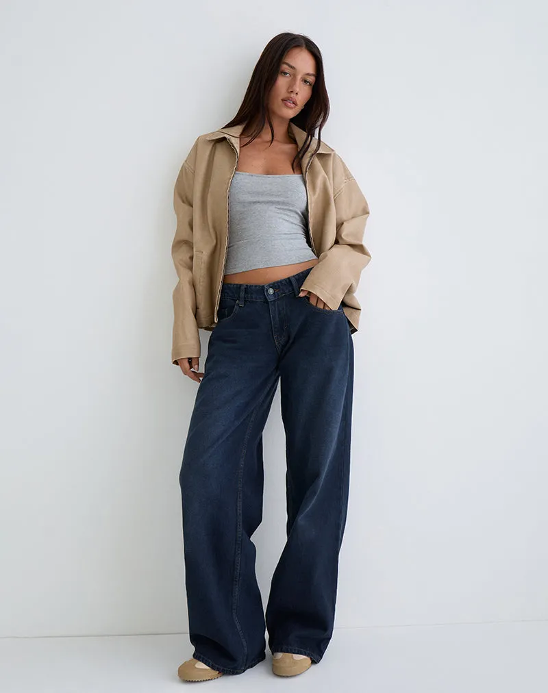 Low Rise Roomy Jeans in Smokey Blue sold by Motel Rocks product image thumbnail 4