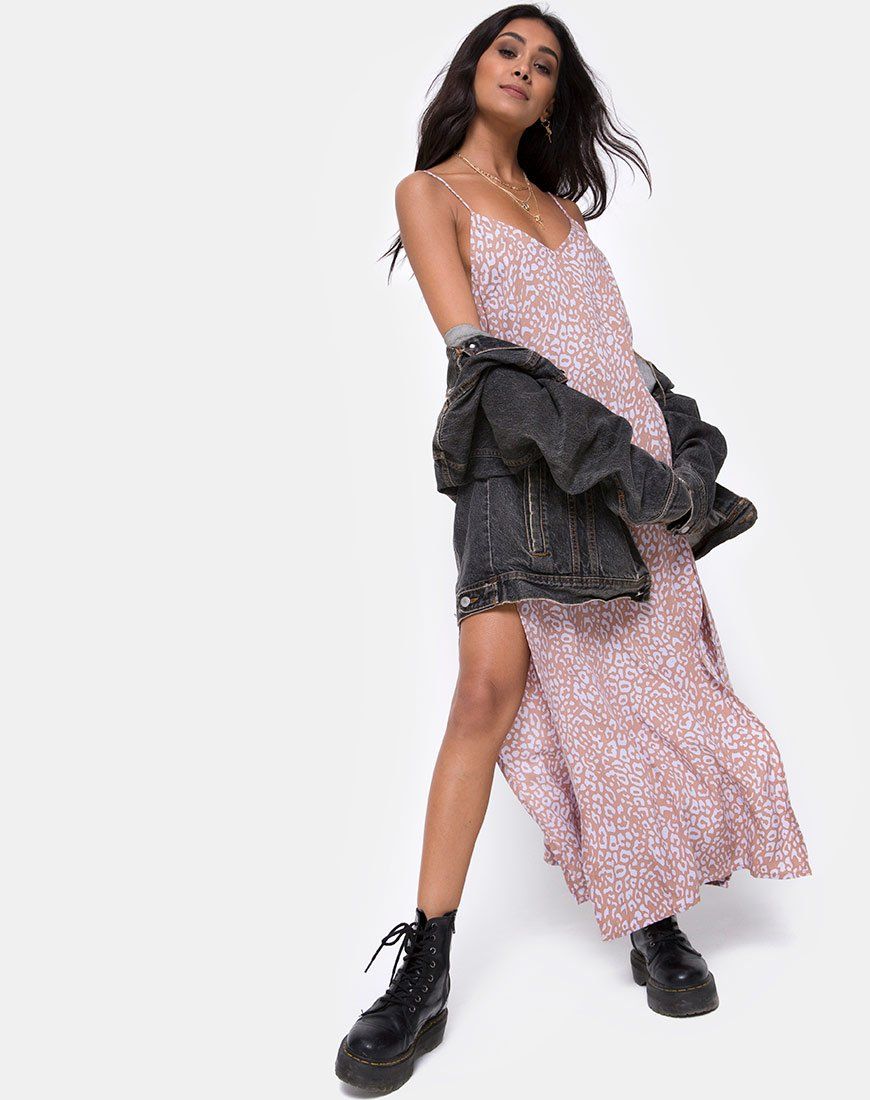 Hime Maxi Dress in Leopard Spot sold by Motel Rocks product image thumbnail 3