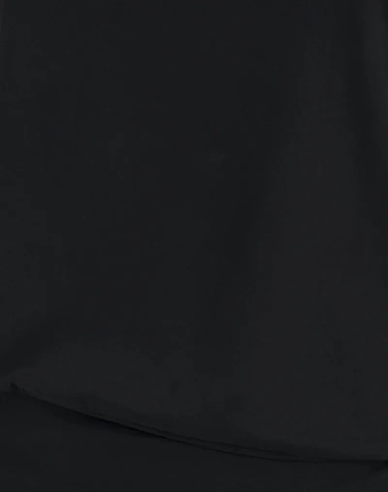 Elysian Asymmetric Top in Cupro Black sold by Motel Rocks product image thumbnail 5