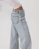 Low Rise Parallel Jeans in 80s Light Blue Wash sold by Motel Rocks