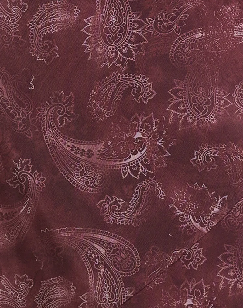 Datari Maxi Dress in Mesh Tonal Paisley Plum sold by Motel Rocks product image thumbnail 5