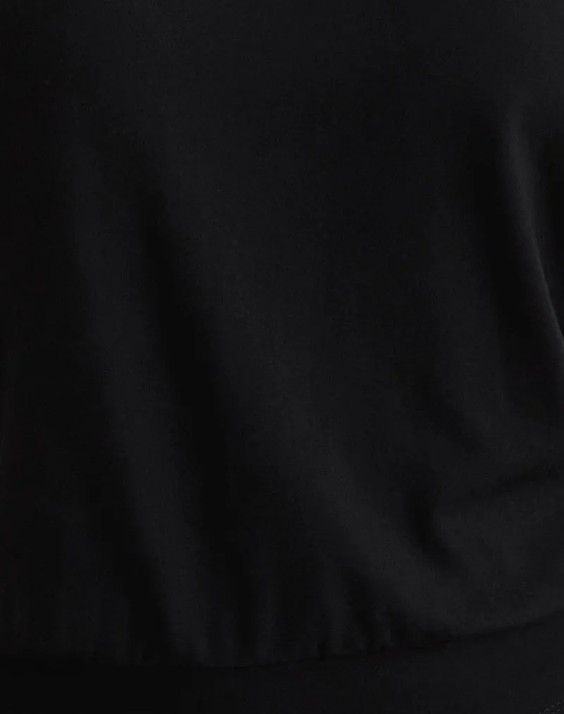 Dyilla Arrow Neck Top in Black sold by Motel Rocks product image thumbnail 5