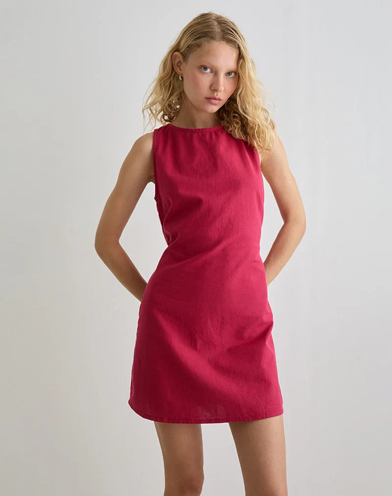 Ayana Mini Dress in Adrenaline Red sold by Motel Rocks product image thumbnail 4