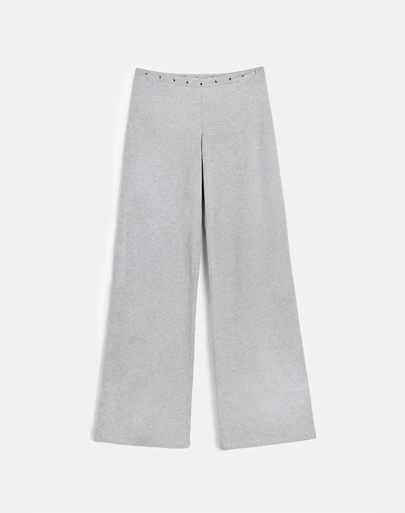 Dorala Low Rise Trousers with Eyelets in Grey Marl sold by Motel Rocks product image thumbnail 5