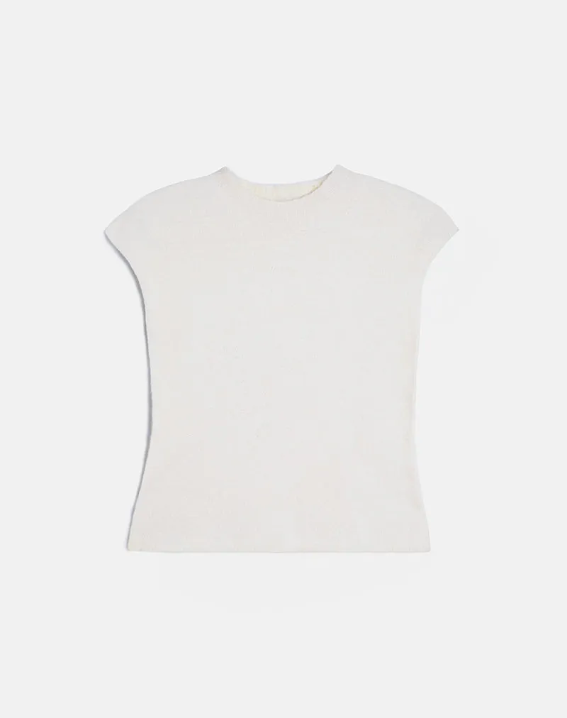 Hanuva Top in Knit Cream sold by Motel Rocks product image thumbnail 5