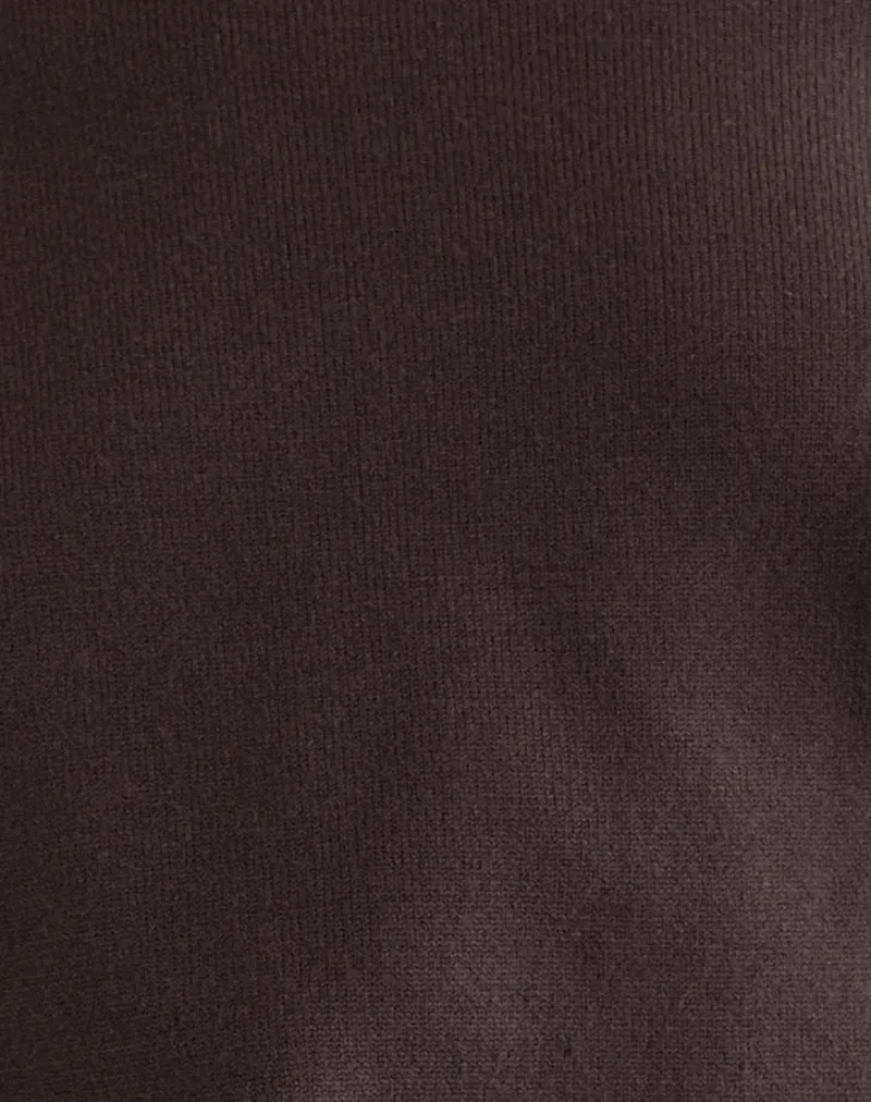 Jalira Asymmetric Jumper in Brown sold by Motel Rocks product image thumbnail 5