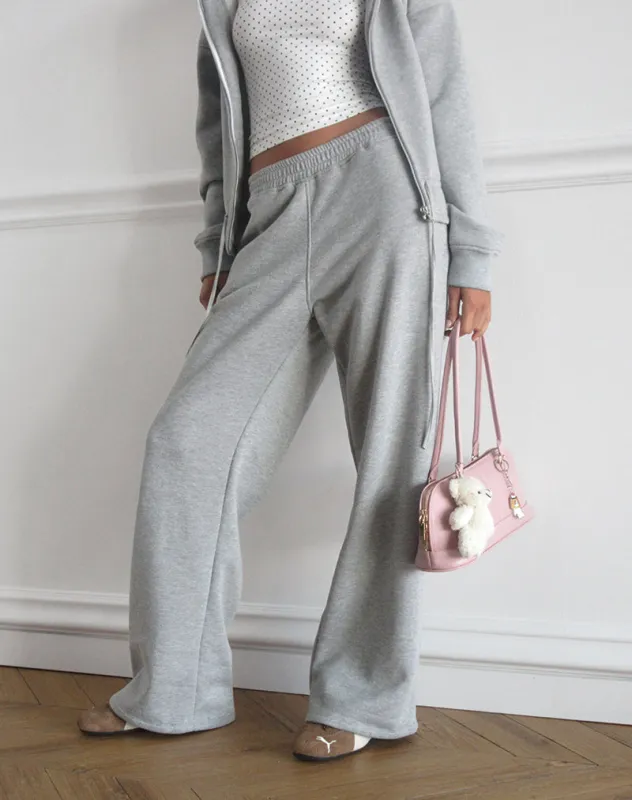 Loose Jogger in Grey Marl sold by Motel Rocks