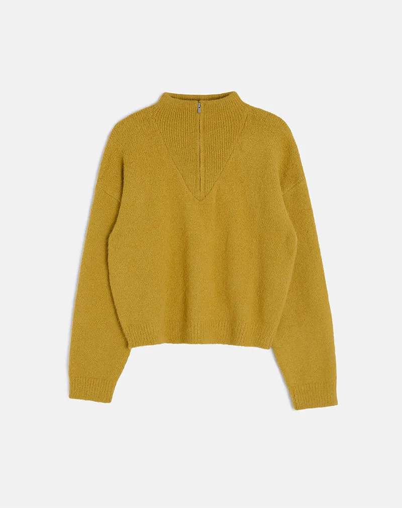 Atine Jumper in Ochre Mustard sold by Motel Rocks product image thumbnail 2